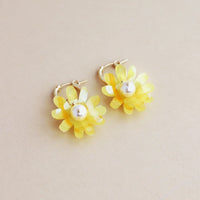 mondocherry - Wolf and Moon | daisy hoop earrings | honey
