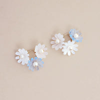 mondocherry - Wolf and Moon | daisy meadow hoop earrings | mist