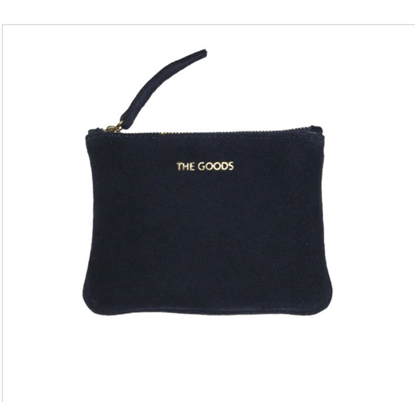 purse - The Goods | mini suede clutch | navy - mondocherry