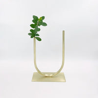 ACV Studio | "Uneven U" handmade brass vase | AV00510