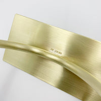 ACV Studio | "Uneven U" handmade brass vase | AV00510 - base