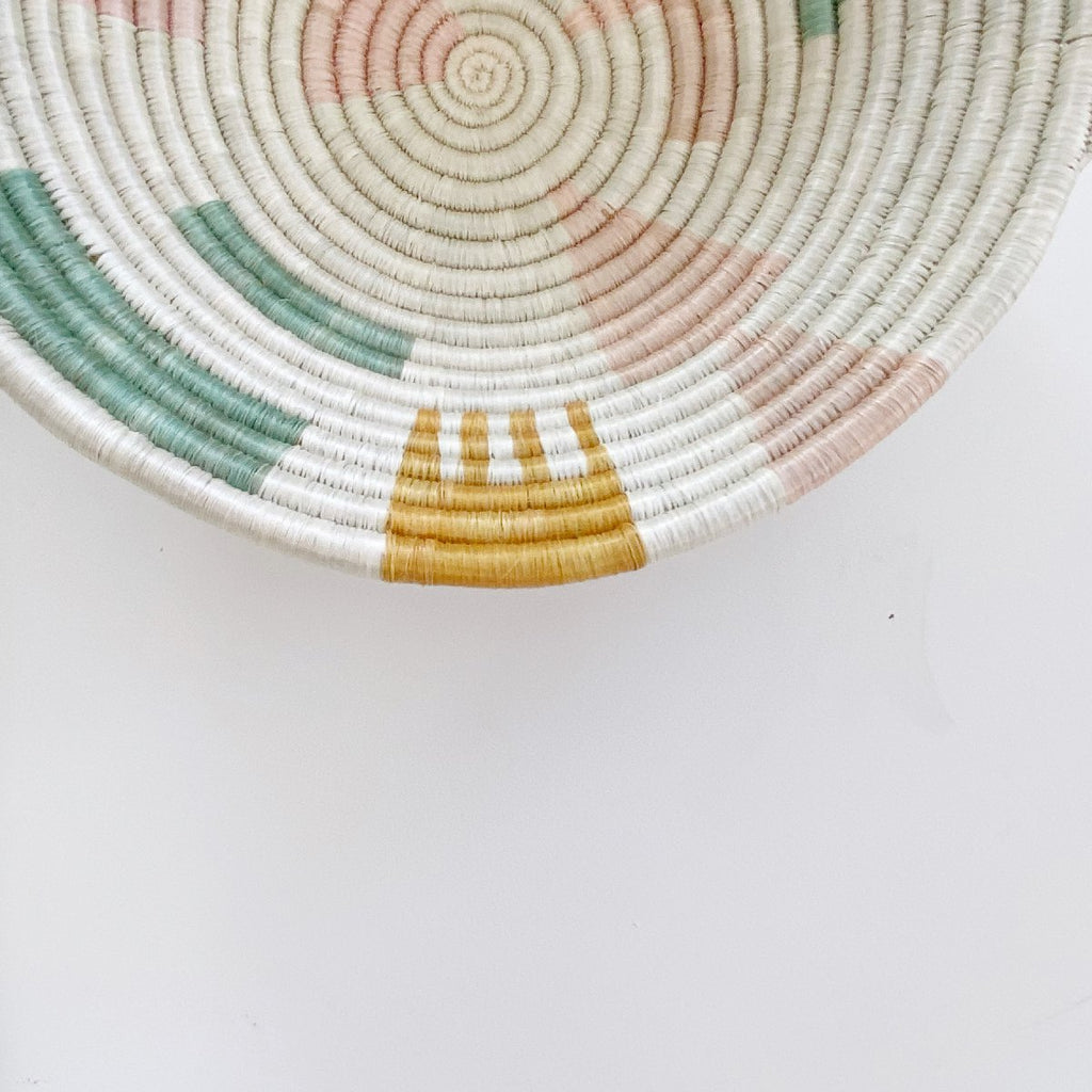 mondocherry - "anyon" African woven bowl | large #2 - close