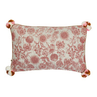 Bonnie and Neil | mini marigold linen cushion | clay - back