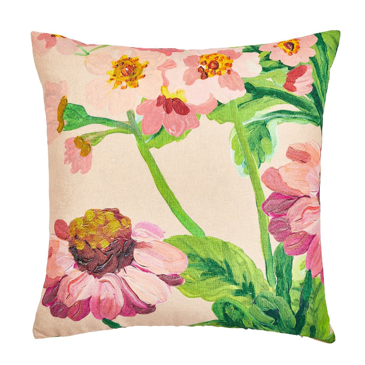 Bonnie and Neil | summer linen cushion | patch - front