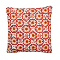 Bonnie and Neil | sunny linen cushion | rust - back