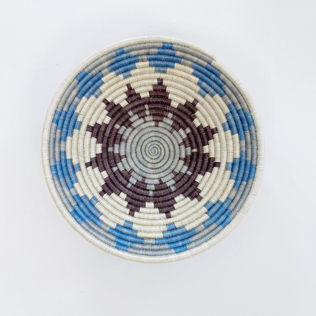 mondocherry - "Burst" African woven bowl | XL | sky blue #2