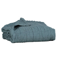 Camomile London | diamond cotton kids blanket | airforce blue