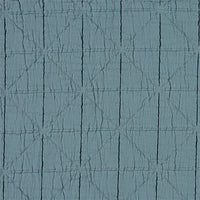 Camomile London | diamond cotton kids blanket | airforce blue - close