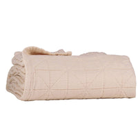 Camomile London | diamond single cotton blanket | pearl pink