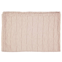 Camomile London | diamond single cotton blanket | pearl pink - front