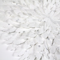 mondocherry - juju hat paper feather artwork - "dove" - closeup