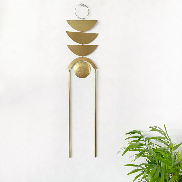 Electric Sun Creatives | "the sun sets" | brass wall hanging