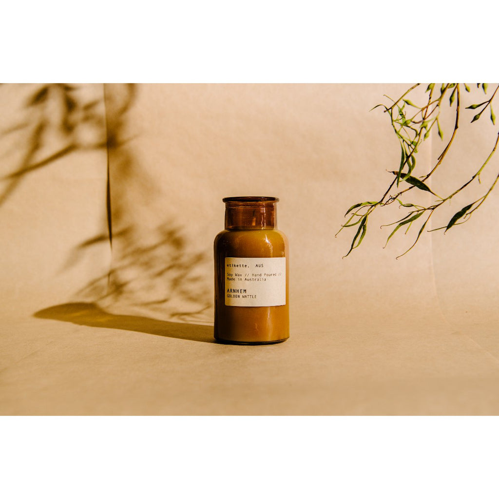Etikette soy candle | arnhem golden wattle | 250ml