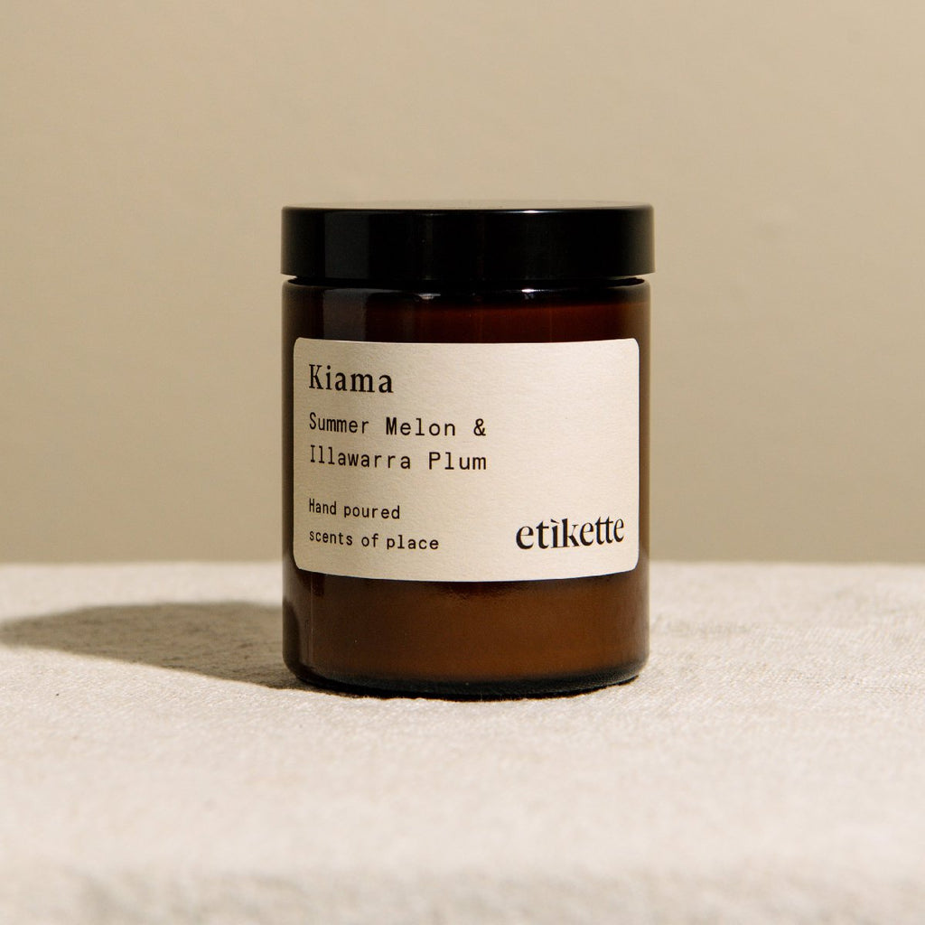 Etikette soy candle | Kiama summer melon Illawarra plum | 175ml