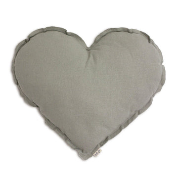 mondocherry homewares - Numero74 heart cushion thai cotton medium (silver grey)
