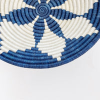 mondocherry - "hope" African woven bowl | large | blue night #2 - close