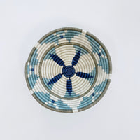 mondocherry - "Burst" African woven bowl | XL | silver blue #1