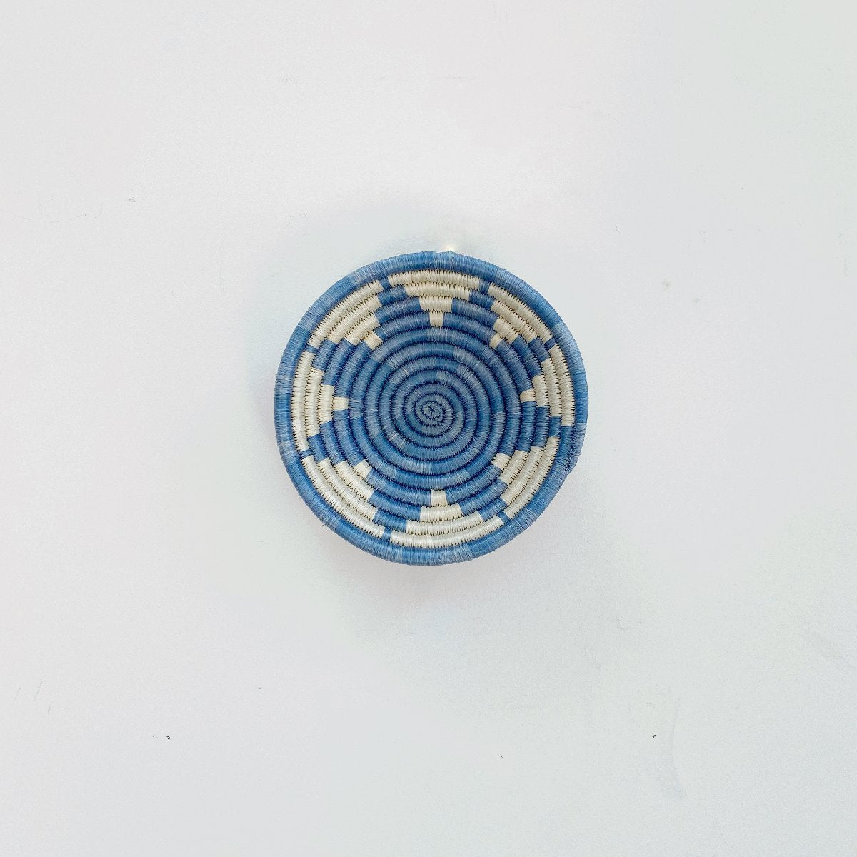 mondocherry - "Izuba" African woven bowl | small | sky blue #1