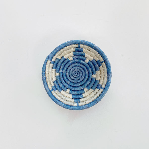 mondocherry - "Izuba" African woven bowl | small | sky blue #2