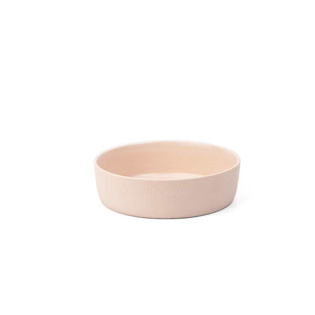 mondocherry - Lilly + Dash | ceramic dog bowl | pink