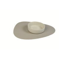 mondocherry - Lilly + Dash | ceramic dog bowl | cloud - placemat