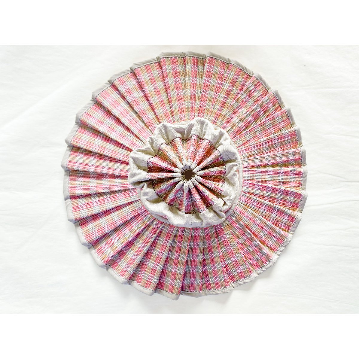 Lorna Murray | "Island Capri" hat | large adult | pink scallop - top