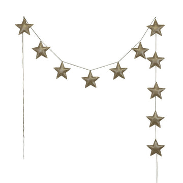 Numero74 mini star garland (gold)-felt and garlands-numero74-mondocherry