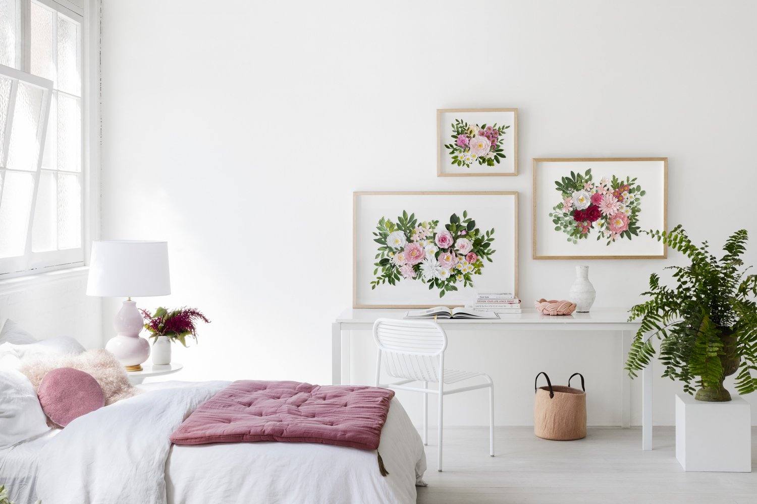 mondocherry botanical paper flower artwork collection