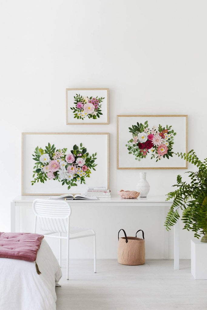 mondocherry botanical paper flower artwork collection