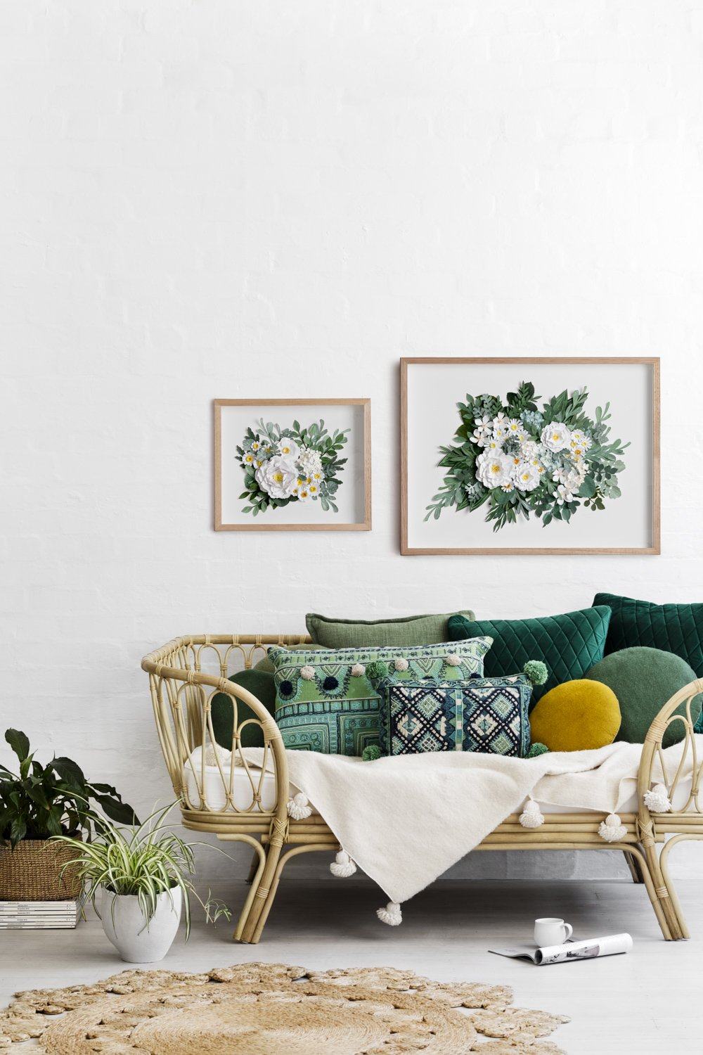 mondocherry botanical paper flower artwork collection