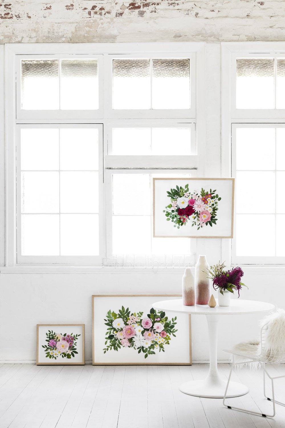 mondocherry botanical paper flower artwork collection