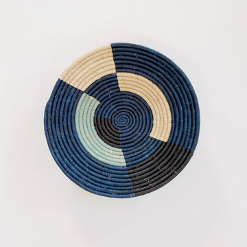 mondocherry - "Msanii" African woven bowl | XL | cool blues #2