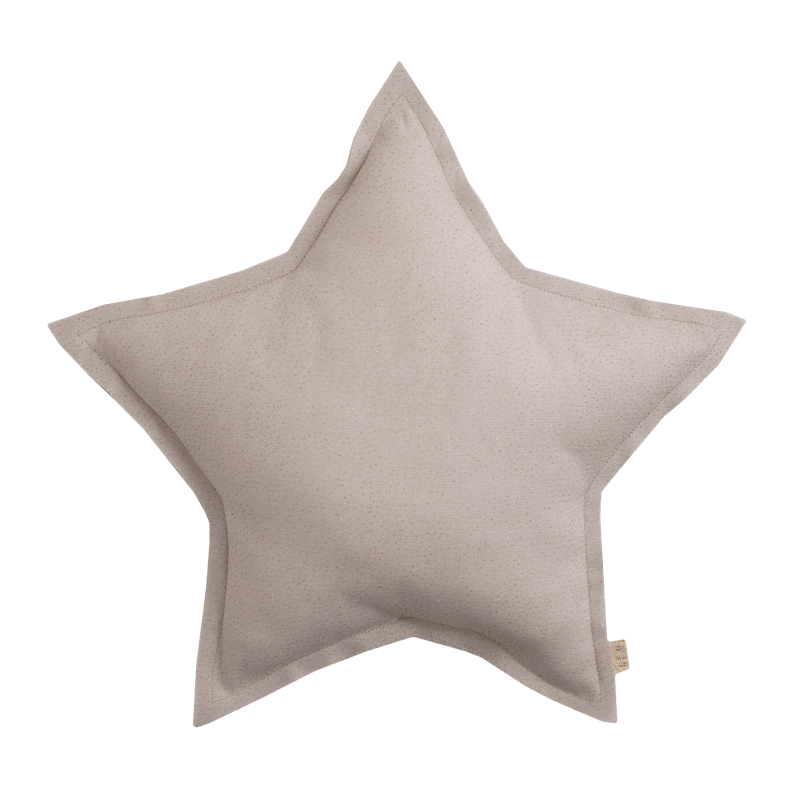 Numero74 sparkling tulle/cotton star cushion (powder)-cushion-numero74-mondocherry
