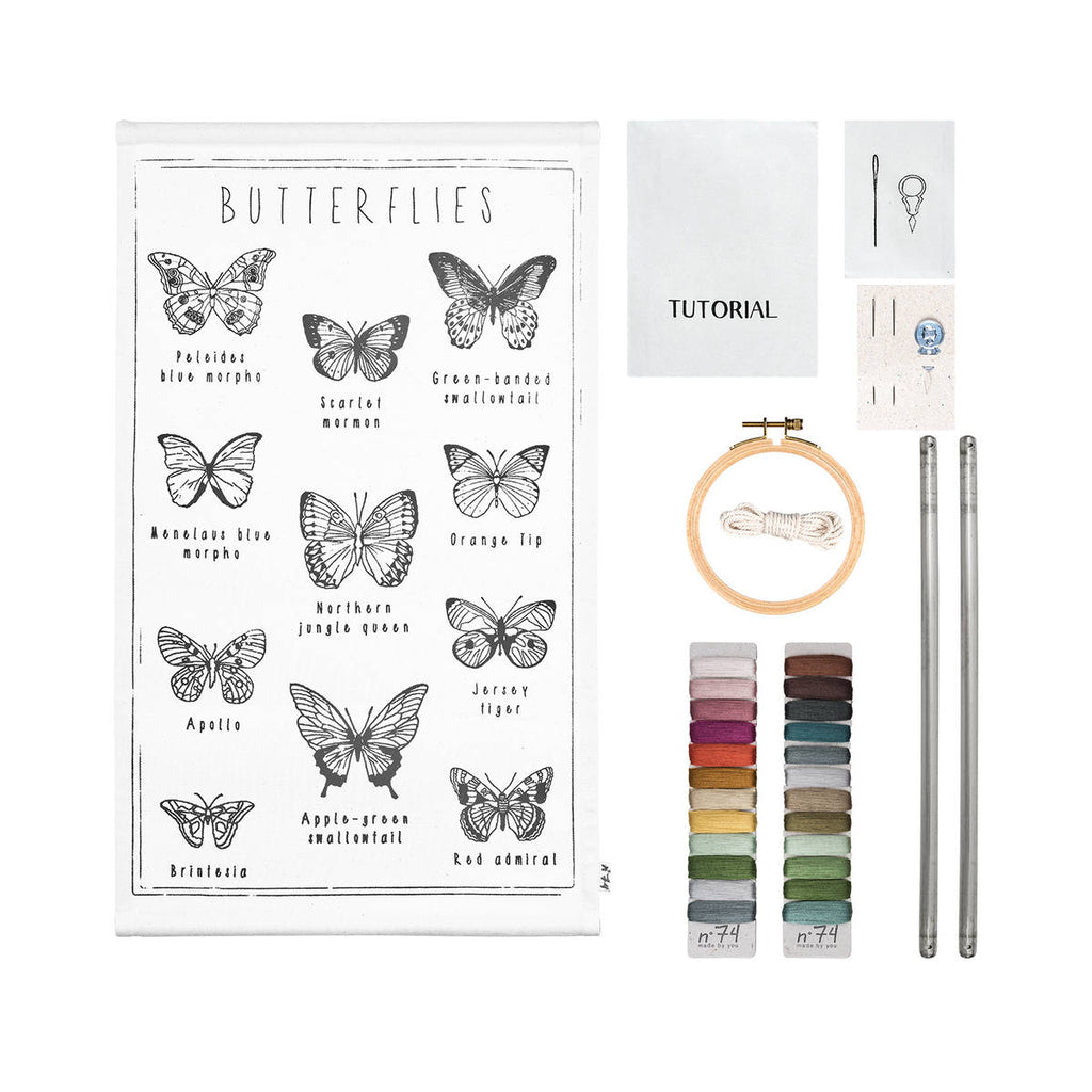 Numero74 | kids embroidery kit | butterflies