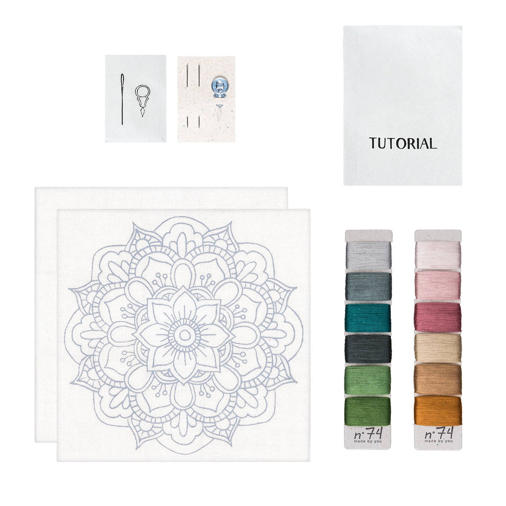 Numero74 | hoop embroidery kit | nature mandala