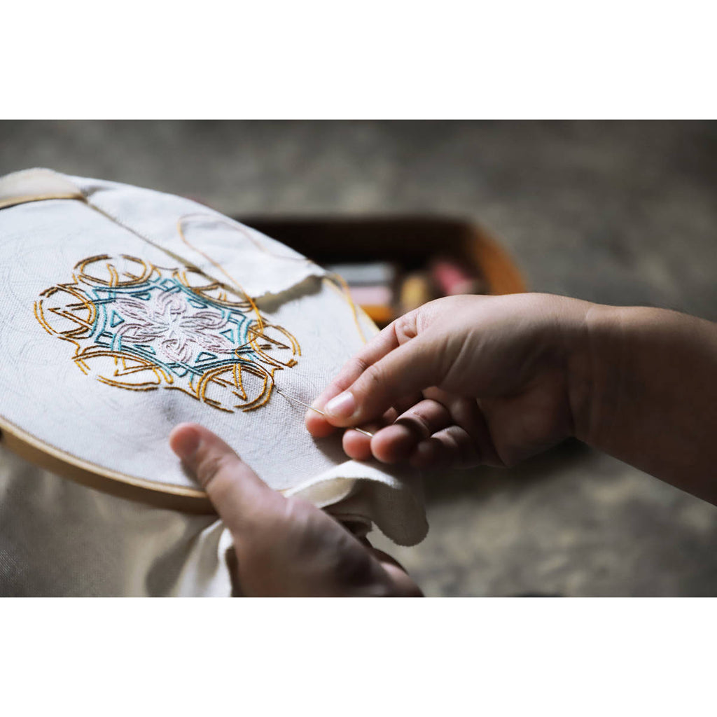 Numero74 | hoop embroidery kit | working
