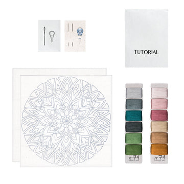 Numero74 | hoop embroidery kit | rose mandala