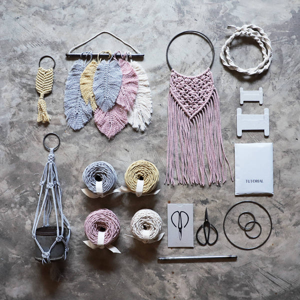 Numero74 | macrame freedom kit | whisper mix - layout