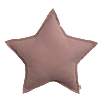 Numero74 sparkling tulle/cotton star cushion | dusty pink-cushion-numero74-mondocherry