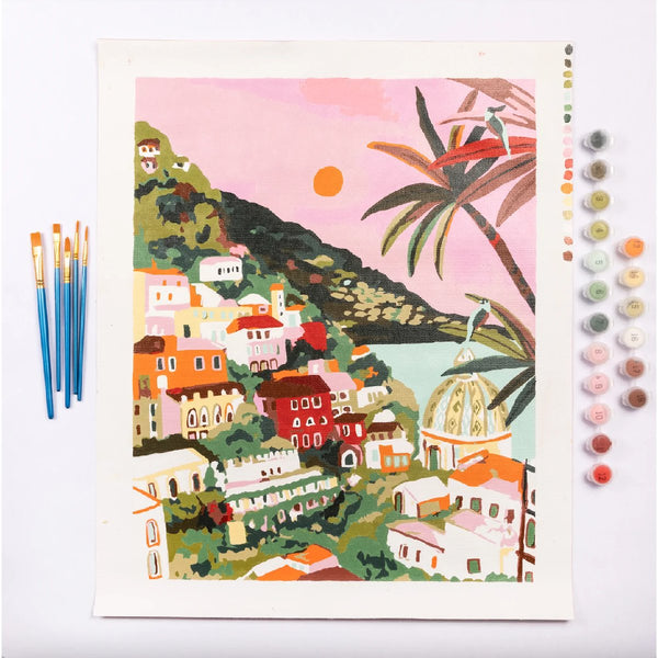 Paint Anywhere | Amalfi Sunset by Hebe Studio | Paint by Number Kit