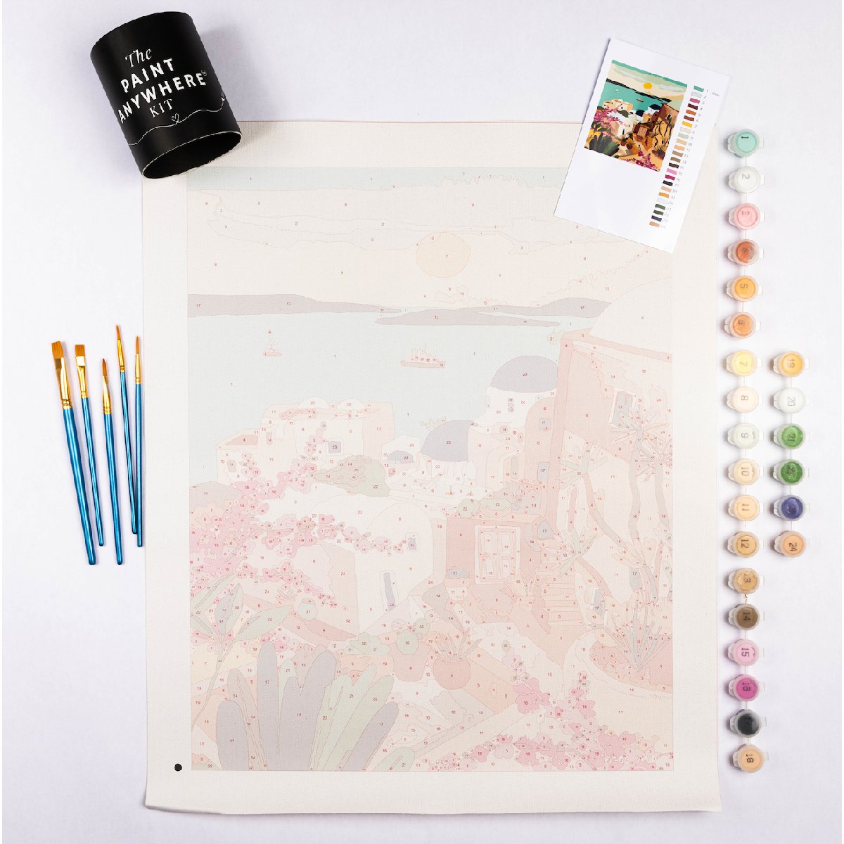 Paint Anywhere | Dreamy Santorini by Hebe Studio | Paint by Number Kit - blank