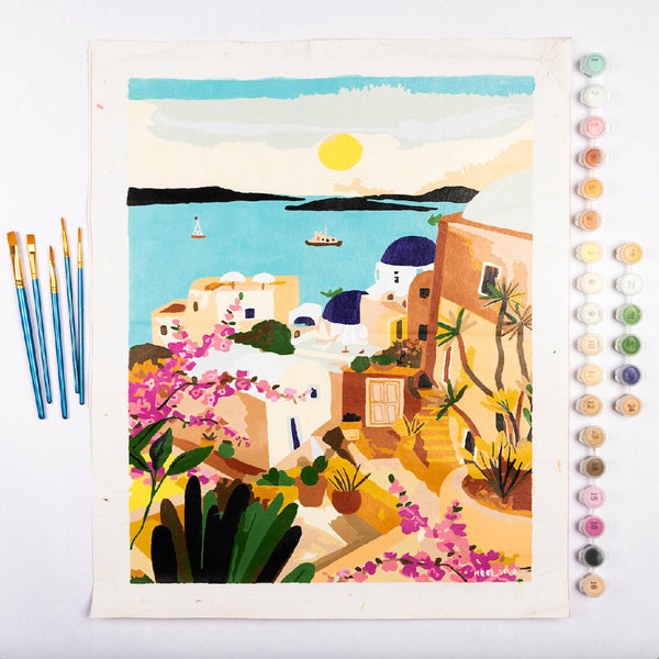 Paint Anywhere | Dreamy Santorini by Hebe Studio | Paint by Number Kit