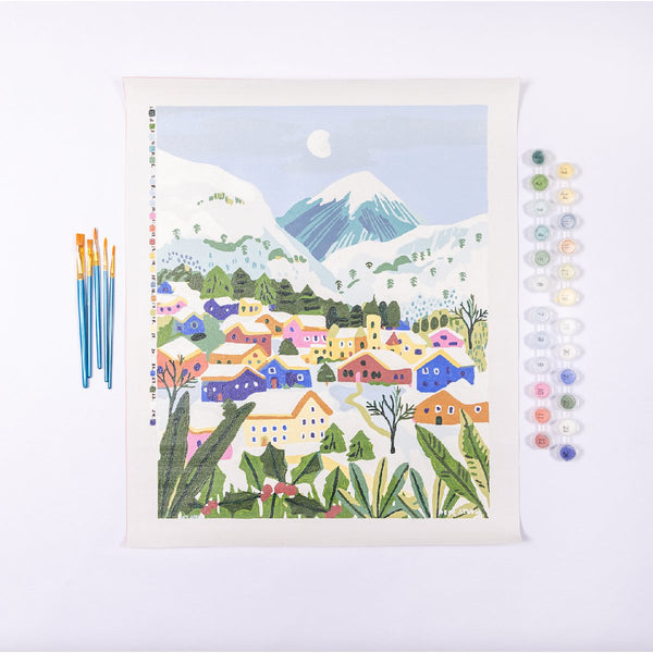 Paint Anywhere | Snow Village by Hebe Studio | Paint by Number Kit