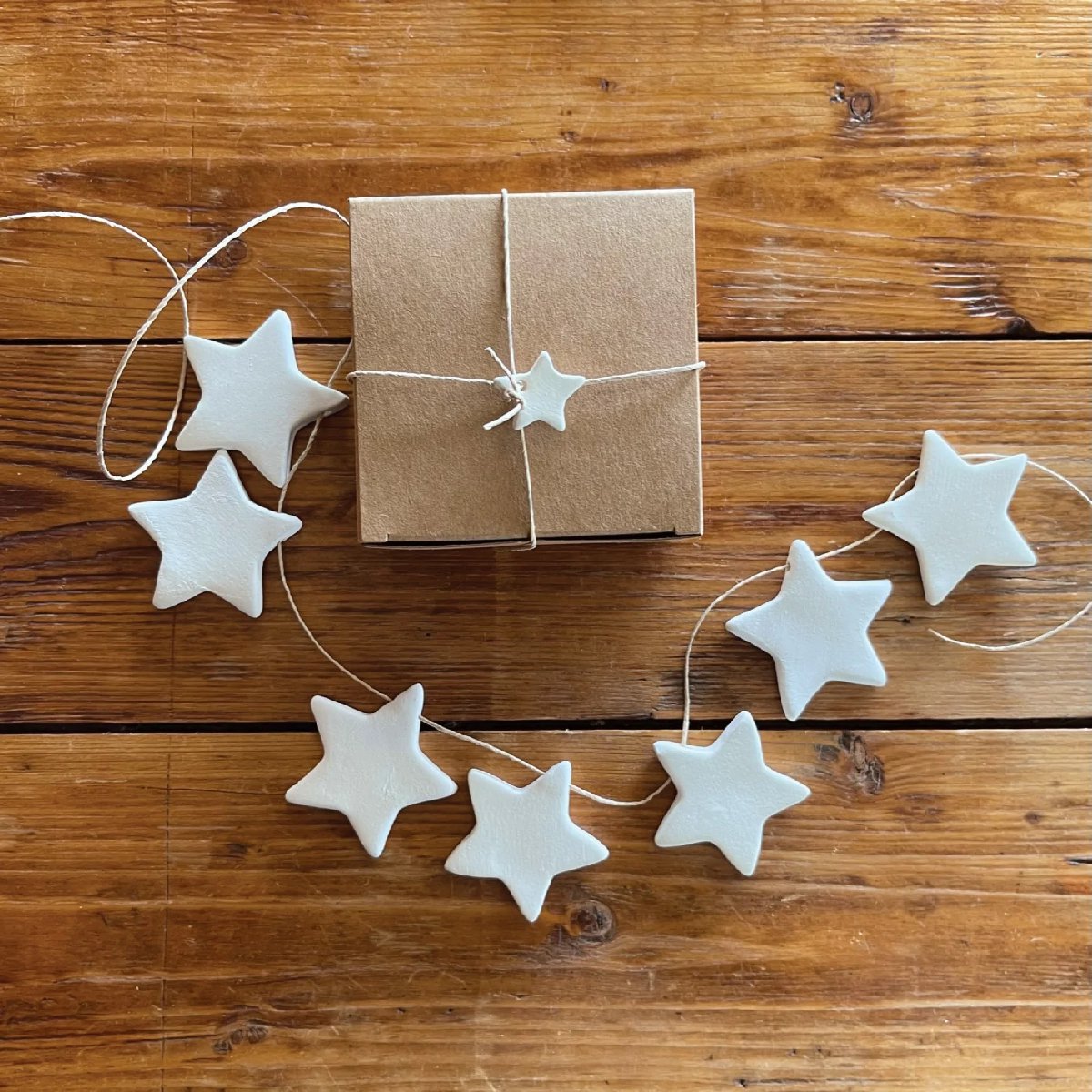 mondocherry - Paper Boat Press | ceramic garland | stars