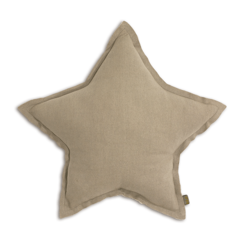 Numero74 star cushion thai cotton medium (beige)-cushion-numero74-mondocherry