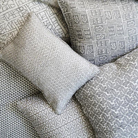 Walter G | patola linen cushion | mud - stack