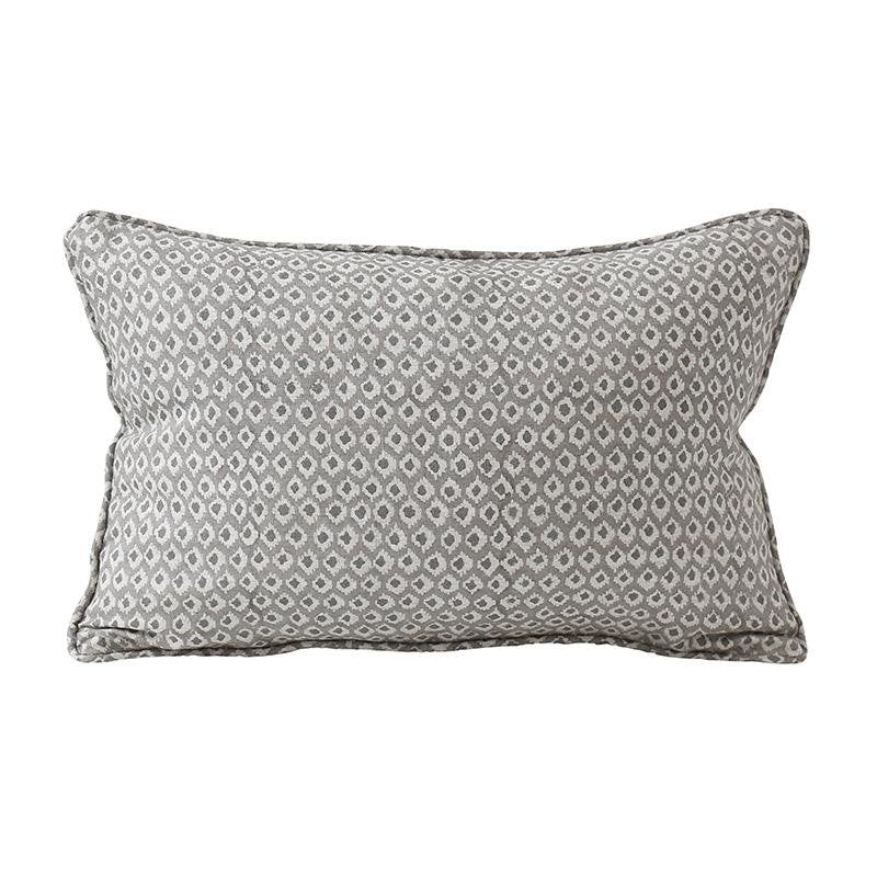 Walter G | patola linen cushion | mud