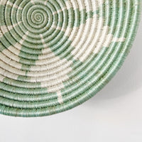 mondocherry - "hope" African woven bowl | large | seafoam #1 - close