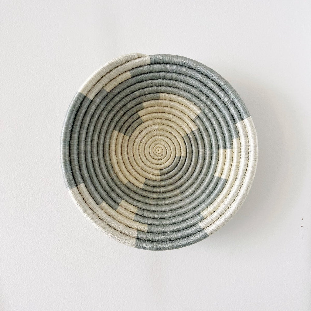 mondocherry - "Birambo" African woven bowl | medium | grey #2