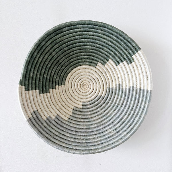 mondocherry - "Butare" African woven bowl | XL | grey #1